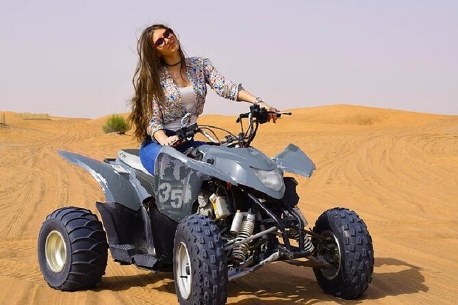 Desert Safari With BBQ, Quad Bike And Camel Ride - Experience the Thrill of Dune Bashing