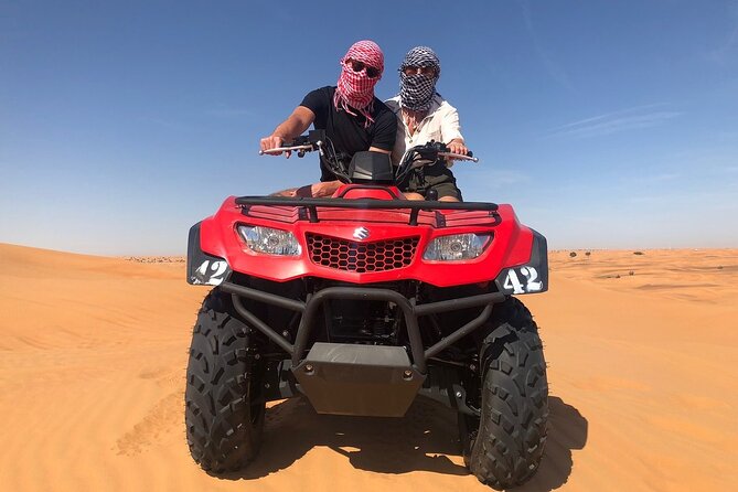 Desert Safari With Quad Bike, 4x4 Dune Bashing and Camel Ride - The Thrilling Quad Bike Experience