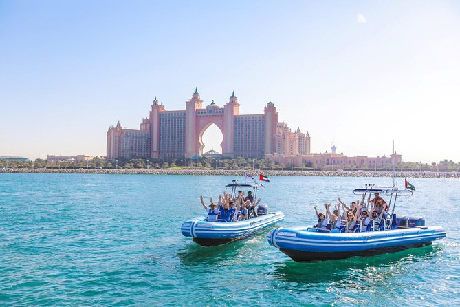 Dubai Palm Jumeirah and Palm Lagoon Guided RIB Boat Cruise 2023 - The Iconic Palm Jumeirah: A Majestic Wonder on the Water