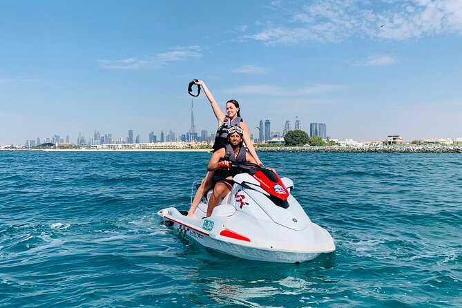 1H JET SKI Tour Dubai, Burj Al Arab & Atlantis - Discovering the Majestic Atlantis on a Jet Ski