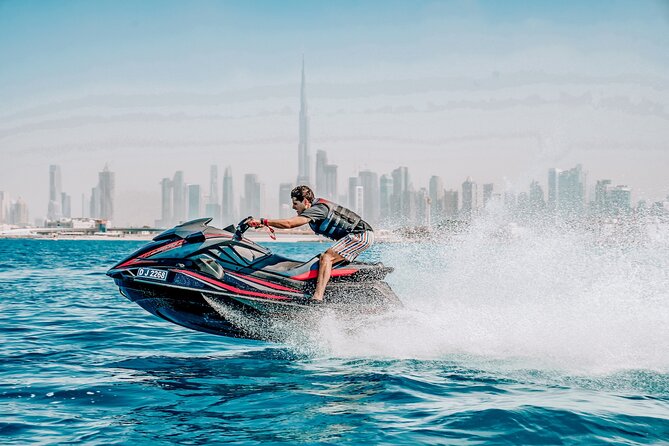 1H JET SKI Tour Dubai, Burj Al Arab & Atlantis - The Ultimate Jet Ski Adventure in Dubai