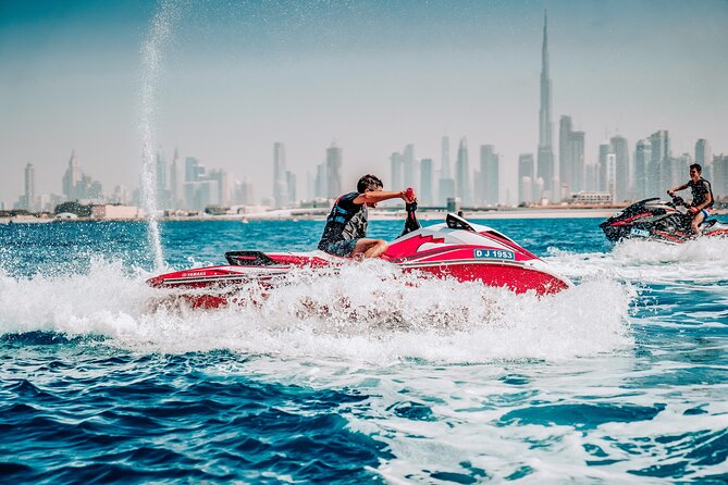 1H JET SKI Tour Dubai, Burj Al Arab & Atlantis - Unforgettable Views of Dubais Landmarks on a Jet Ski