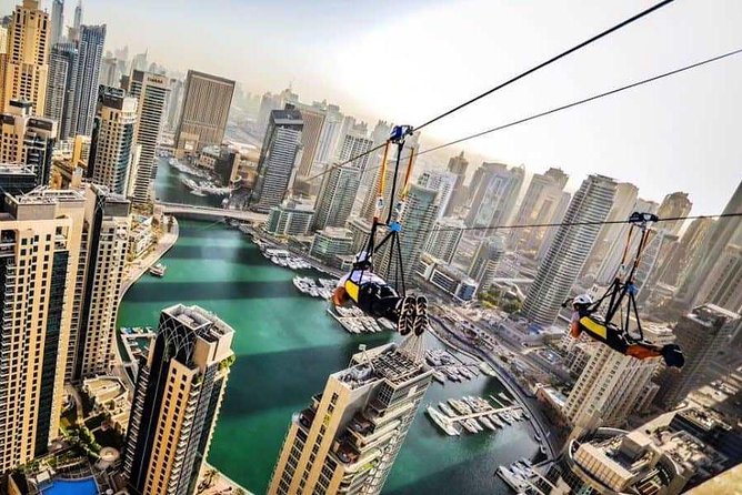 Zipline Experience in Dubai Marina With 1 Way Private Transfers - Overview of the Dubai Marina XLine Zipline