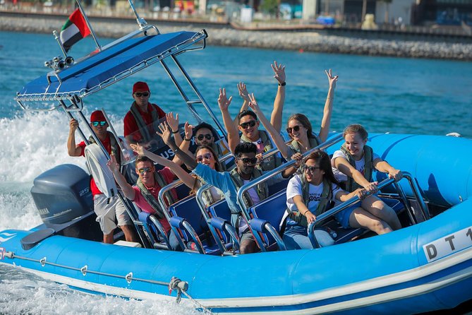 Dubai Palm Jumeirah and Palm Lagoon Guided RIB Boat Cruise 2023 - Exploring Palm Lagoon: A Scenic Adventure in Dubai