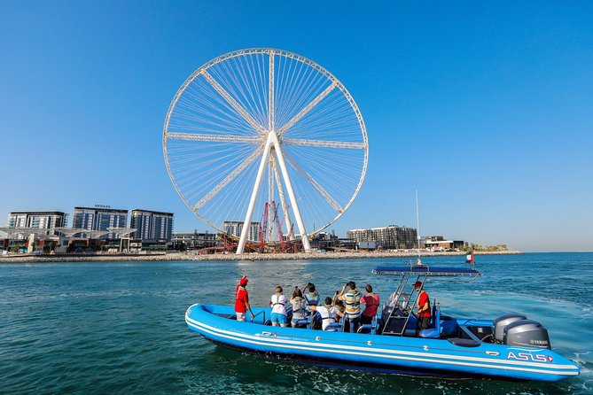 Dubai Palm Jumeirah and Palm Lagoon Guided RIB Boat Cruise 2023 - Flexible Departure Times: Choose the Perfect Cruise for You