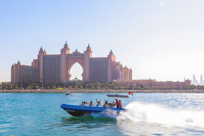 90 Minutes Speedboat Tour Dubai : Marina, Atlantis, The Palm and Burj Al Arab - Discovering Atlantis, The Palm