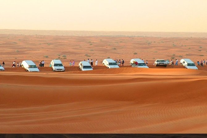 Dubai Desert Safari 4×4 Dune Bashing, Camel Ride, Sand Boarding, BBQ Dinner