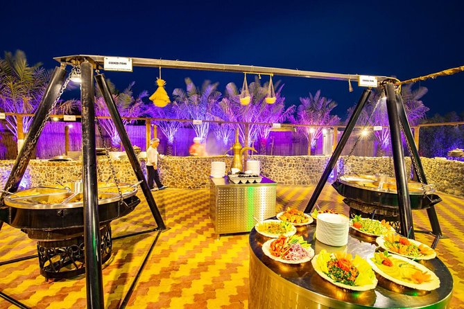 Desert Safari (Premium Luxury Vip) 5* Live BBQ Dinner Open Buffet Tables Chair - Indulge in 5-star Luxury and VIP Treatment
