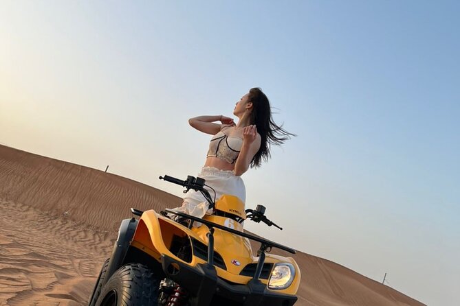 Dubai Desert Safari With Quad Bike, Sandboarding, Live Show & BBQ - Key Takeaways